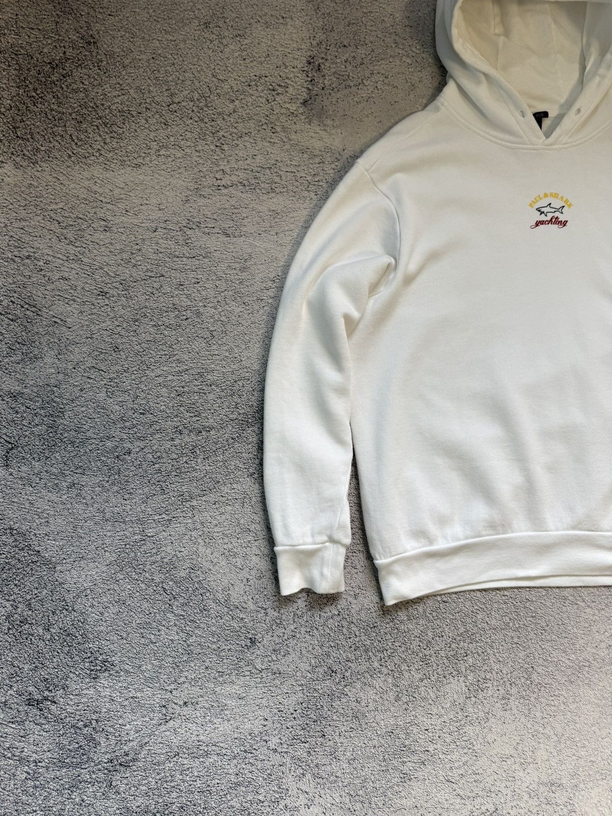 Paul & Shark Paul & Shark Winter Fleece Hoodie White Cotton Unisex Size M Size US M / EU 48-50 / 2 - 4 Thumbnail