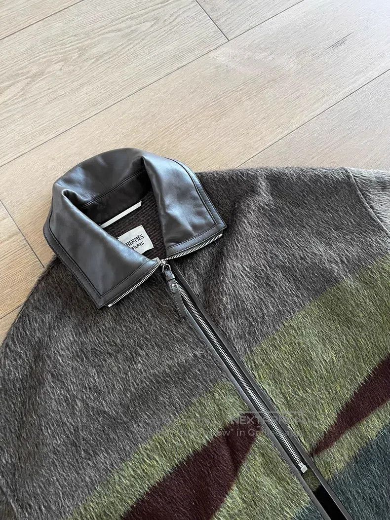 Hermes Hermes Dark green cashmere wool coat Size XXS / US 00 / IT 34 - 3 Thumbnail
