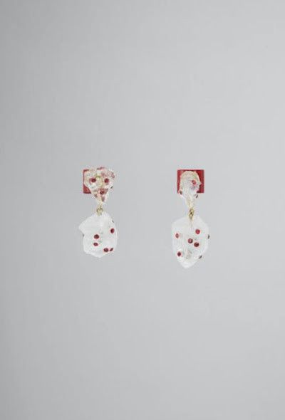 Marni o1w1db10125 Size:OS/Crystal Earrings in White Size ONE SIZE - 1 Preview