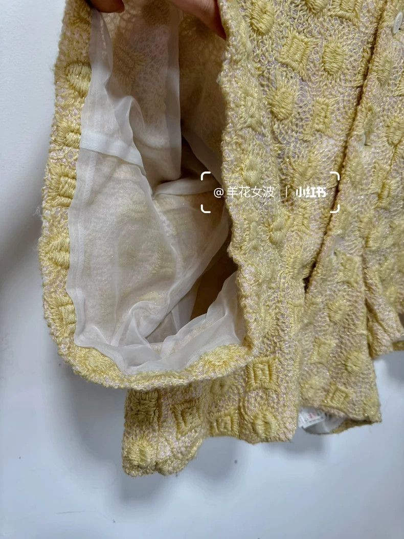 Other Comme des Garcons size one-size-fits-all Golden silk knitt Size S / US 4 / IT 40 - 4 Thumbnail