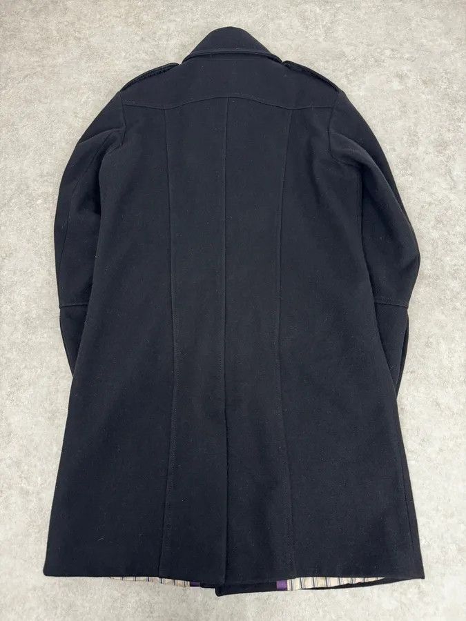 Vintage 2000s Vintage Black Wool Officer Buttoned Coat Size US M / EU 48-50 / 2 - 4 Thumbnail