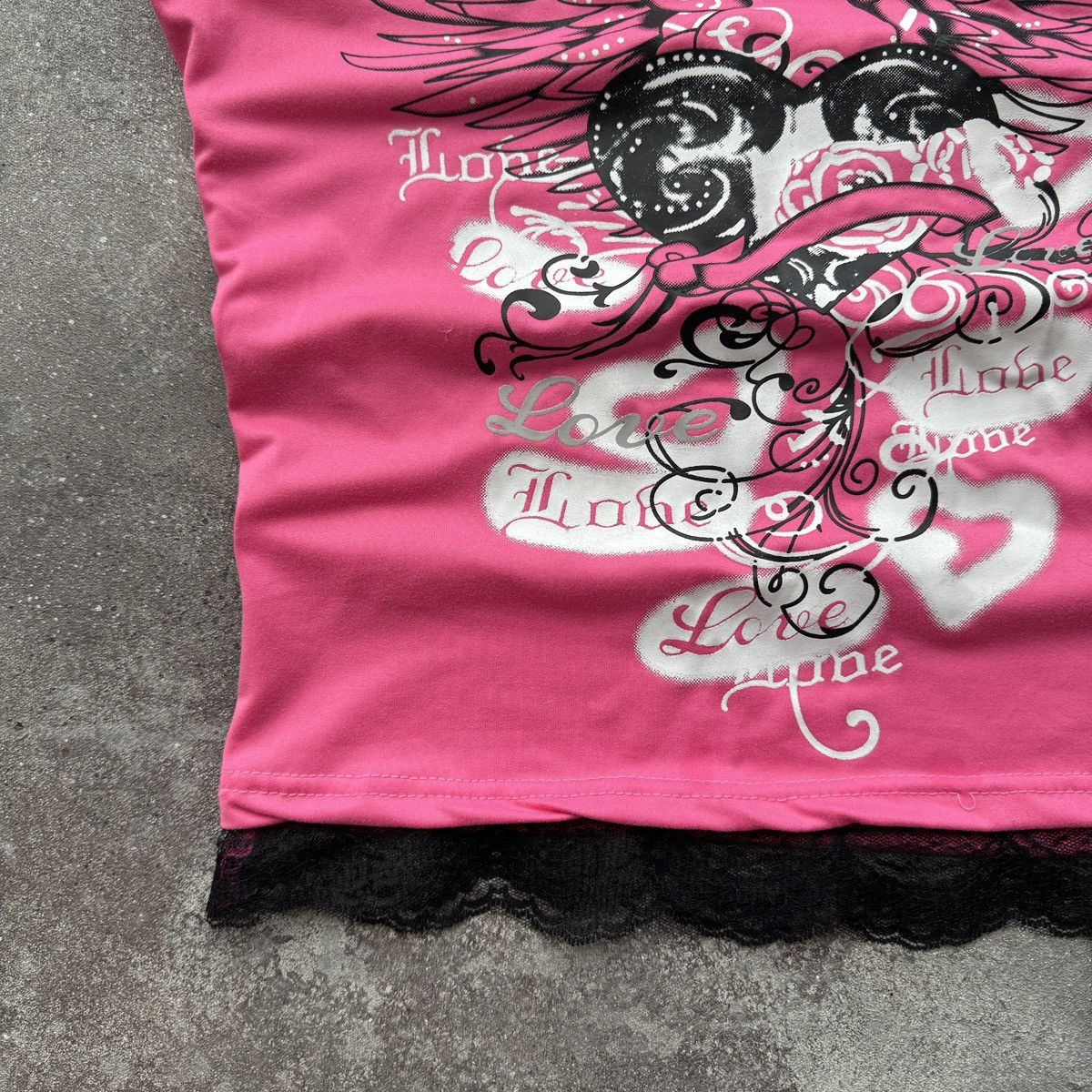 Hysteric Glamour 2000’s Aesthetic Y2K Emo Goth Vibe Lace Tank Top Size M / US 6-8 / IT 42-44 - 6 Thumbnail