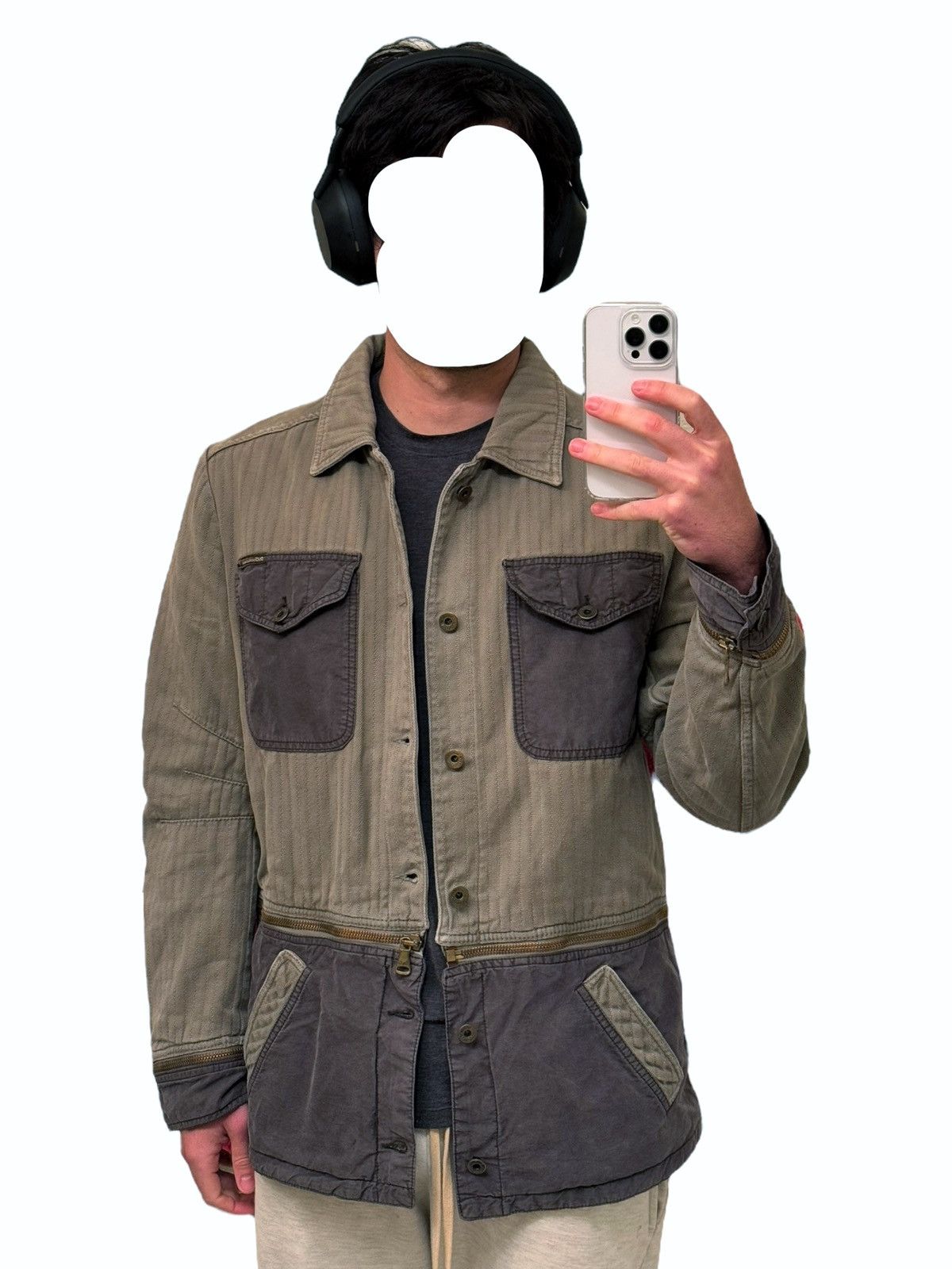 Dolce & Gabbana 2003 Military Zip Off Hunting Jacket Size US XL / EU 56 / 4 - 4 Thumbnail