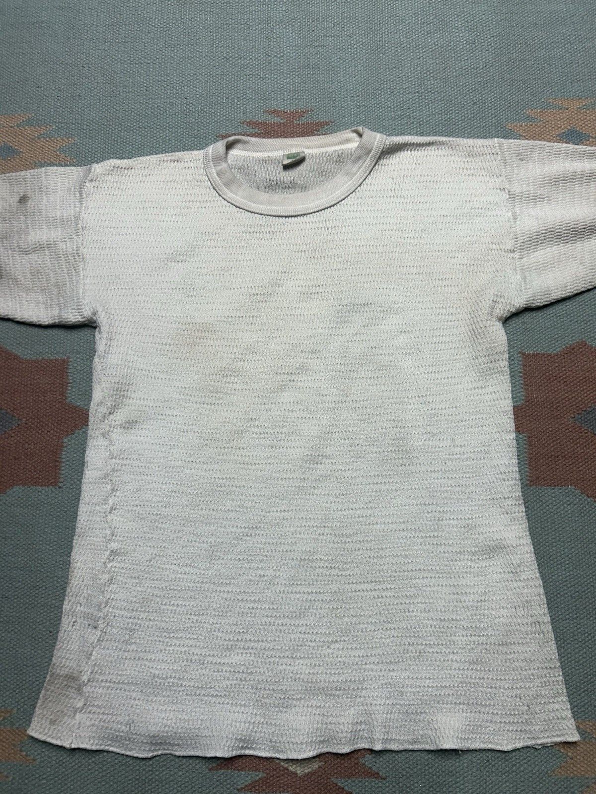 Vintage Vintage 70s waffle knit thermal shirt hanes soft base large Size US L / EU 52-54 / 3 - 4 Thumbnail