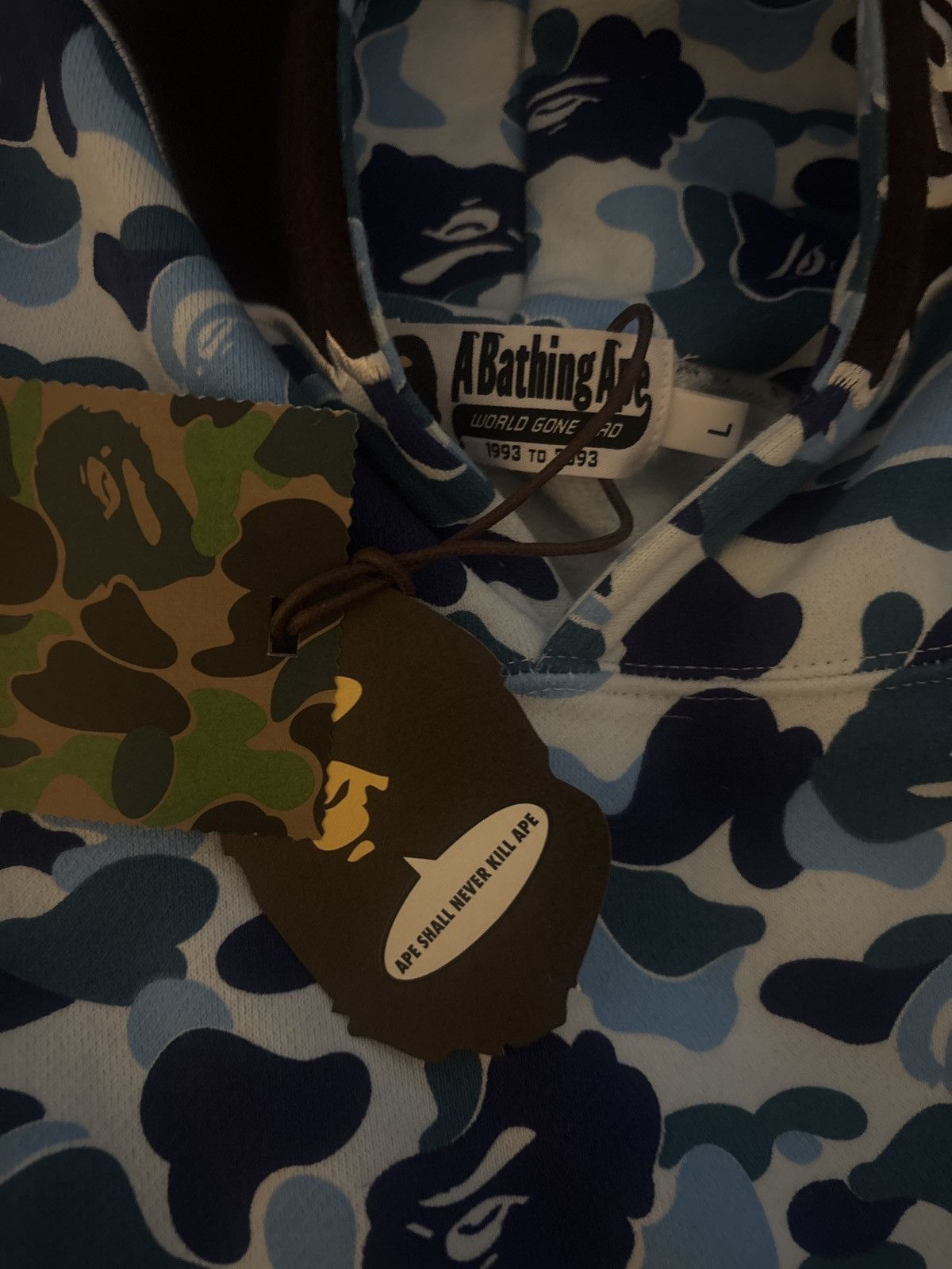 Bape ABC Camo 2nd Ape Pullover Hoodie Size US L / EU 52-54 / 3 - 6 Thumbnail