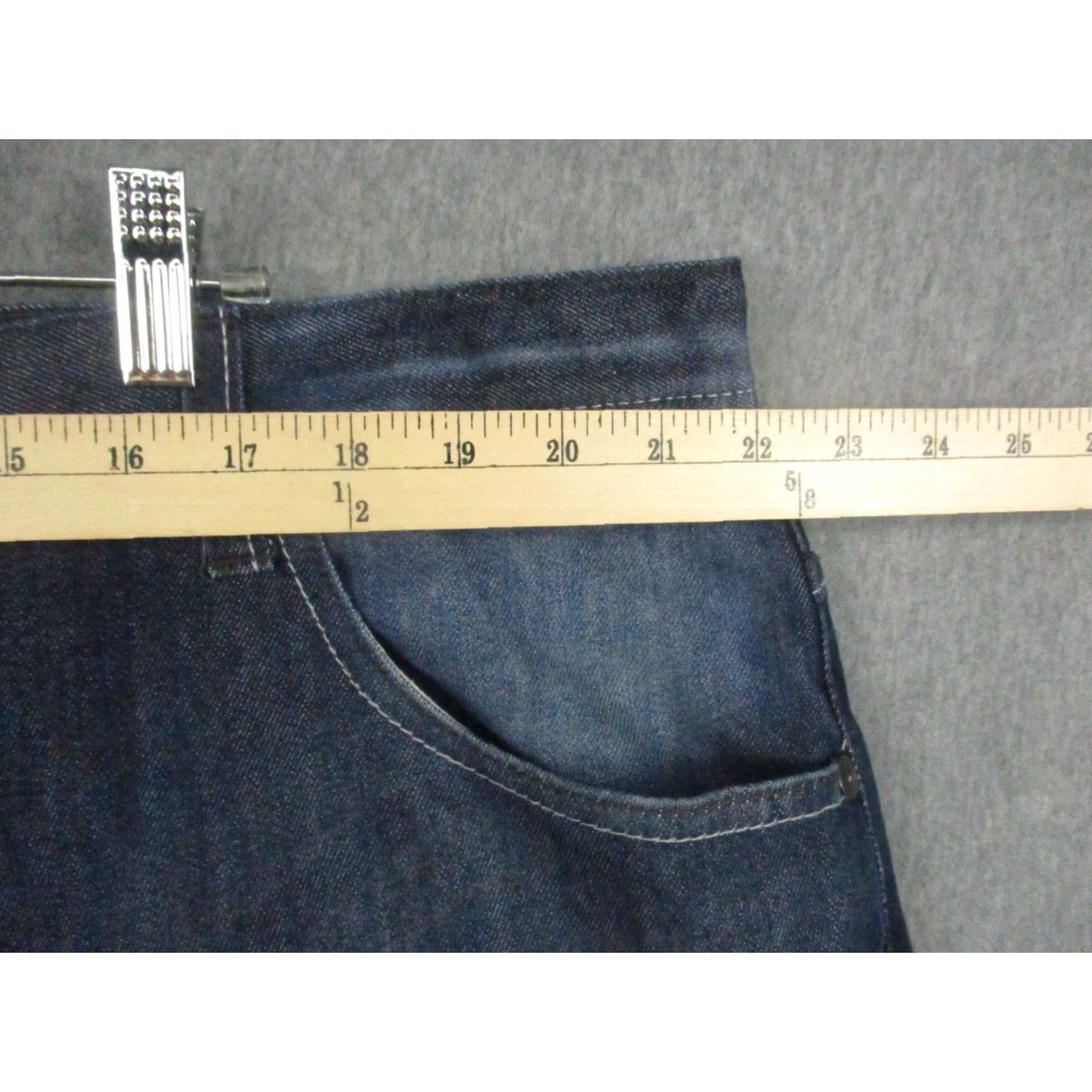 Akademiks VINTAGE Akademiks Jeans 44x32 Y2K Baggy Hip Hop Wide Leg Dark Wash Jeans Size US 44 / EU 60 - 5 Thumbnail