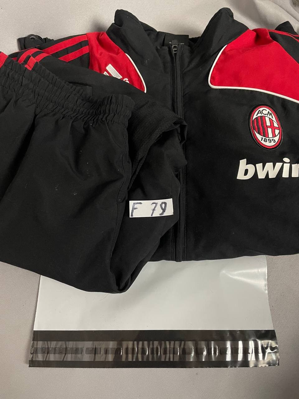 Adidas Adidas FC Milan Tracksuit Jacket Pants Black Size US XL / EU 56 / 4 - 25 Thumbnail