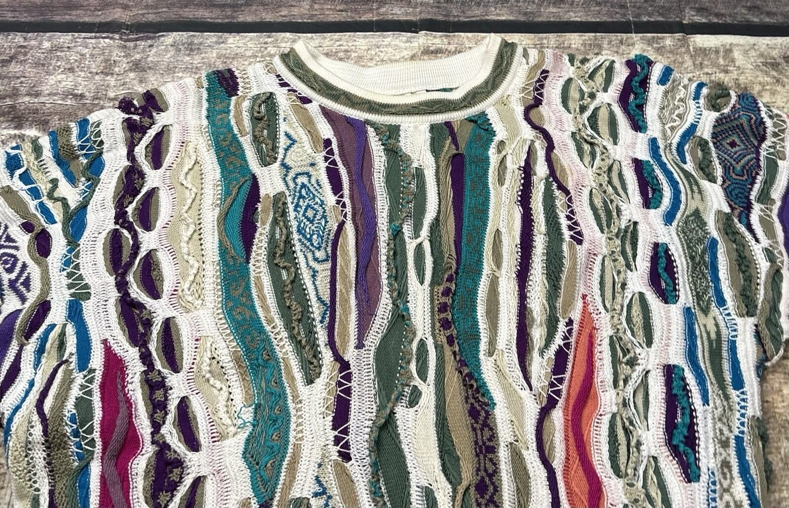 Coogi Coogi Sweater Mens Medium 3D Knit Mercerized Cotton 90s Size US M / EU 48-50 / 2 - 4 Thumbnail