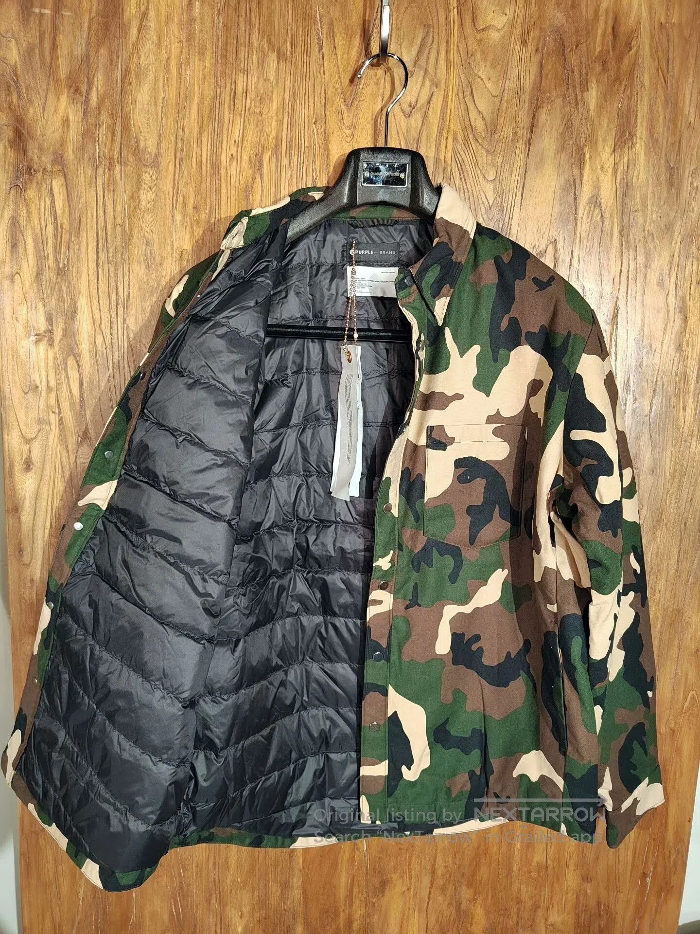 Purple Brand Purple Brand Camo Patchwork Down Jacket. Size US M / EU 48-50 / 2 - 2 Thumbnail