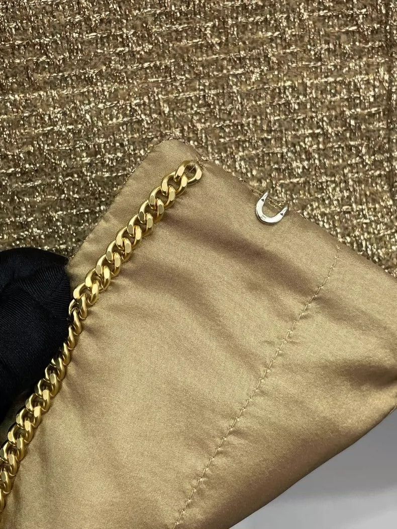 Chanel Egyptian series gold silk woven jacket 2504-Nextarro