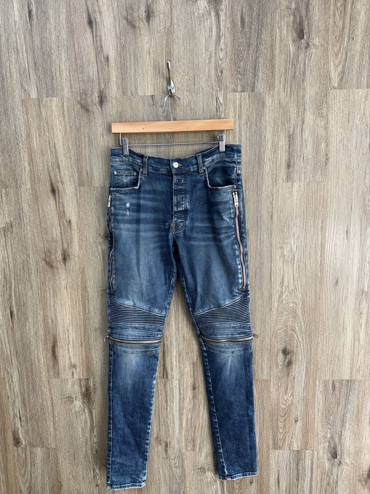 Amiri Amiri MX2 Blue Denim Jeans Size US 34 / EU 50 - 1 Thumbnail