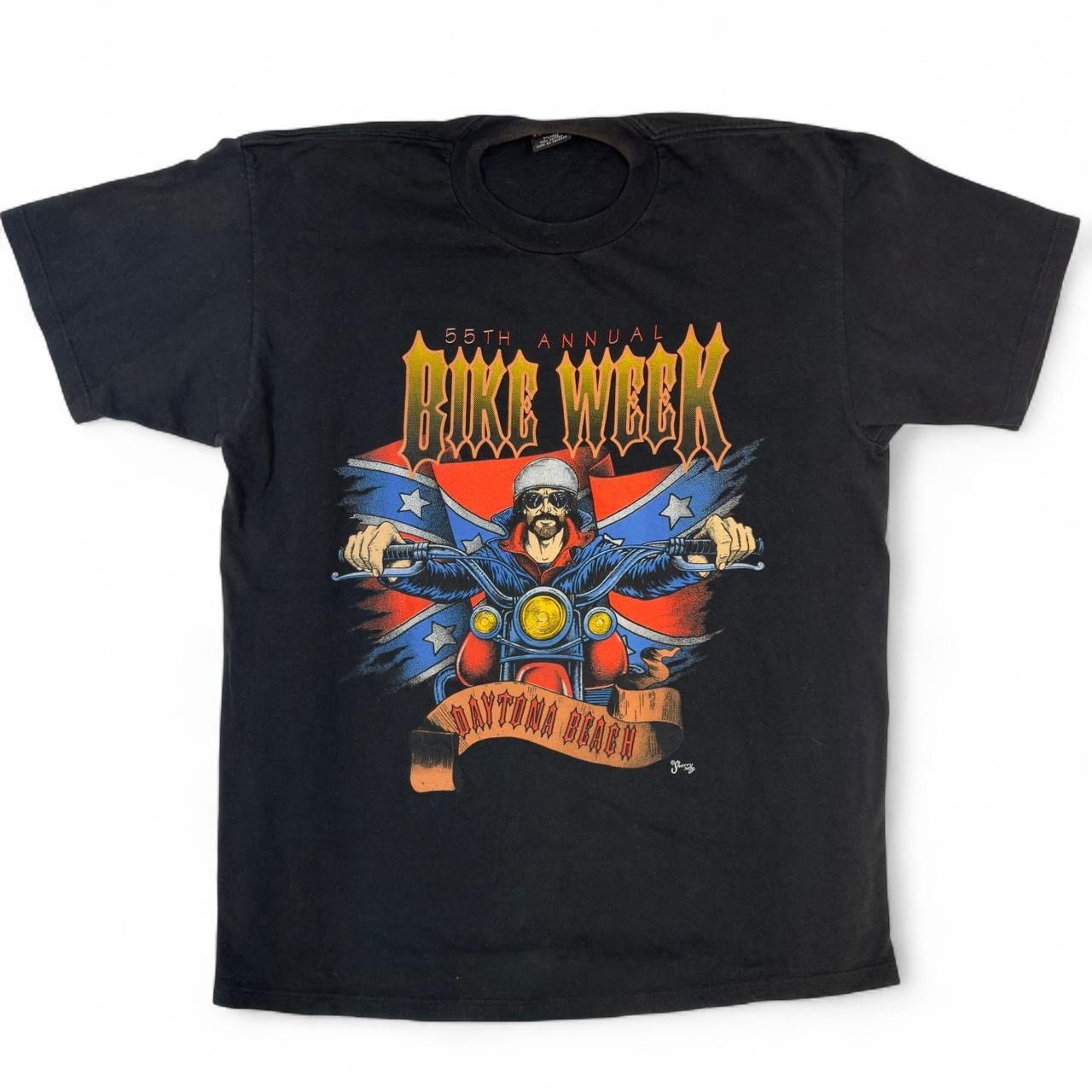 Other Black vintage 1995 Daytona Beach Bike Week cotton t-shirt 
