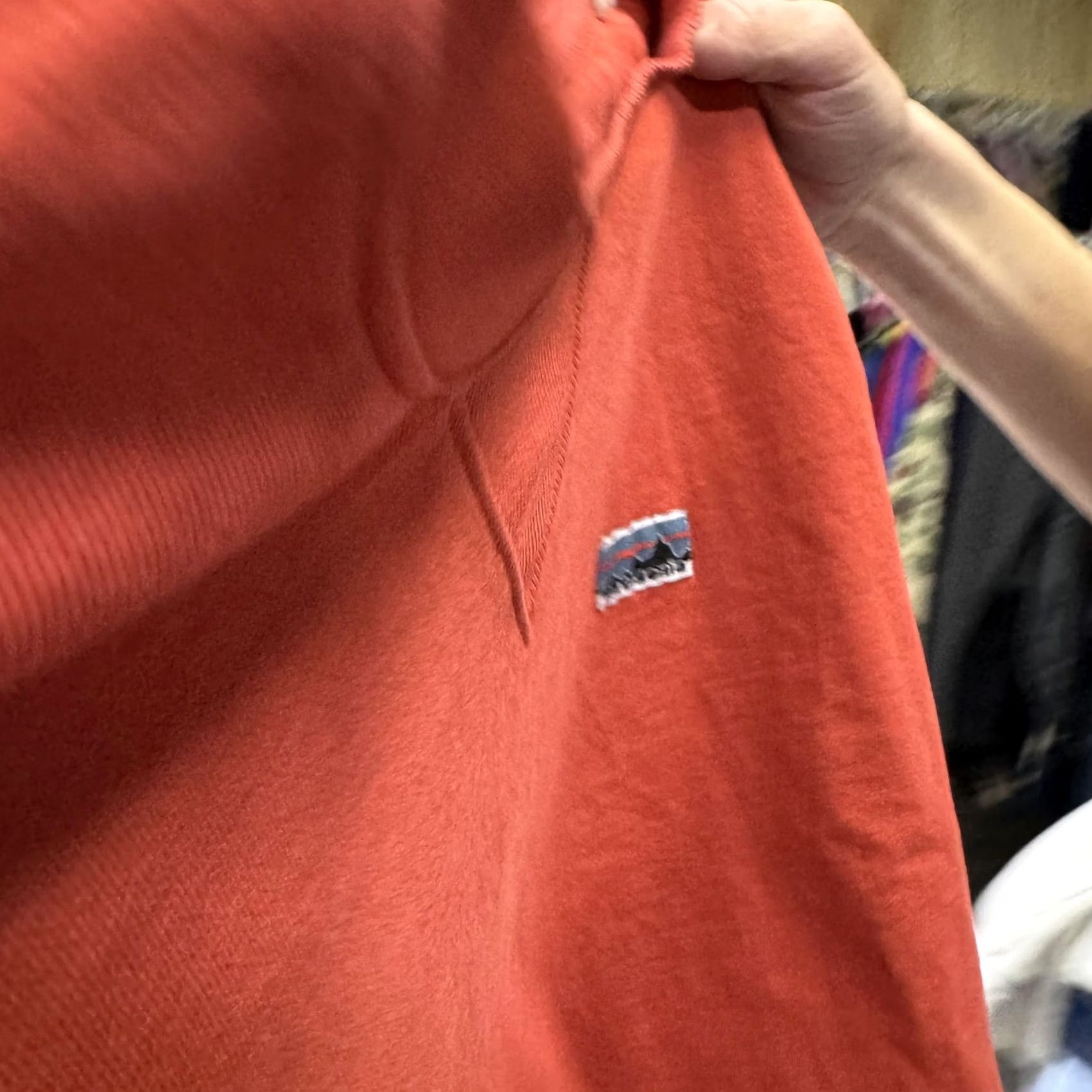 Patagonia Patagonia Sweatshirt Mens Small Orange Organic Cotton Crewneck Fleece Pullover Size US S / EU 44-46 / 1 - 2 Thumbnail