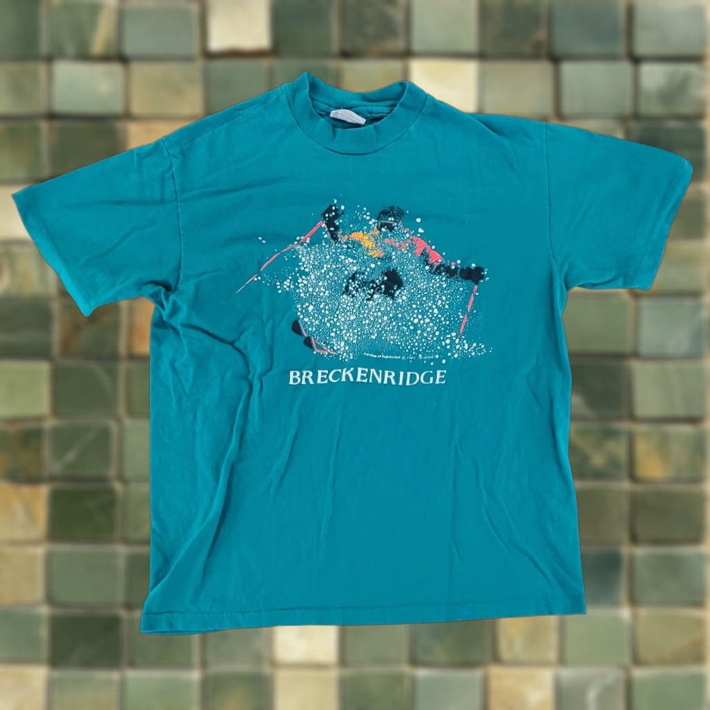 Hanes **VTG Hanes 80s Breckenridge Colorado Green Puffy Mens L T-Shirt** User: VTG Hanes 80s Breckenridge Colorado Green Puffy Mens L T-Shirt Size US L / EU 52-54 / 3 - 1 Thumbnail