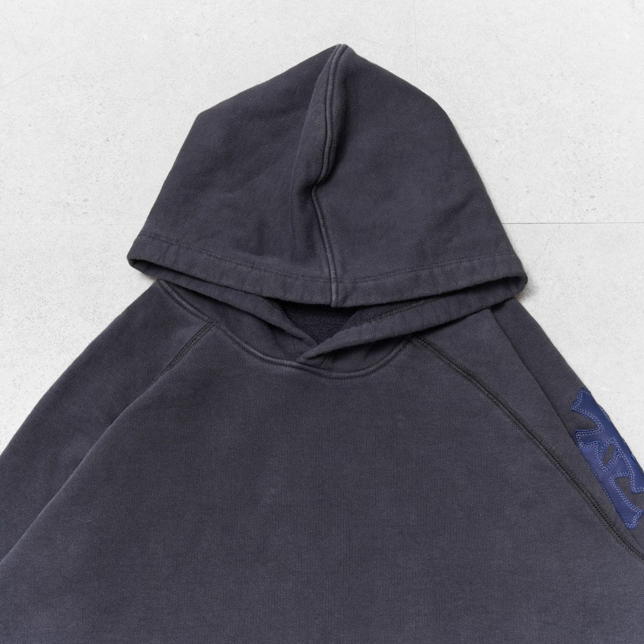 Chrome Hearts CHROME HEARTS Paper Jam Bicep Cemetery Patch Blue Hoodie Size US XL / EU 56 / 4 - 4 Thumbnail