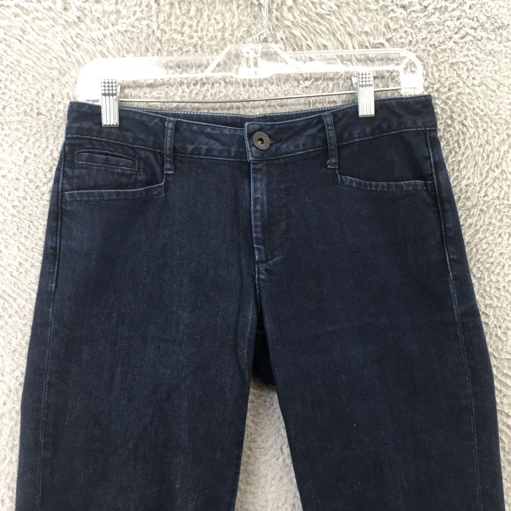 Banana Republic Banana Republic Jeans Womens Bootcut 27 Blue Dark Wash Denim Mid Rise 5 Pockets Jeans Womens Regular Blue 5-Pocket Denim Size 27" / US 4 / IT 40 - 2 Thumbnail