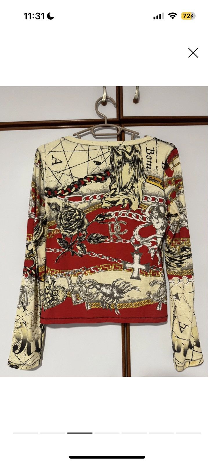 Roberto Cavalli Vintage Roberto Cavalli F/W2003 Astrology Top Size S / US 4 / IT 40 - 3 Thumbnail