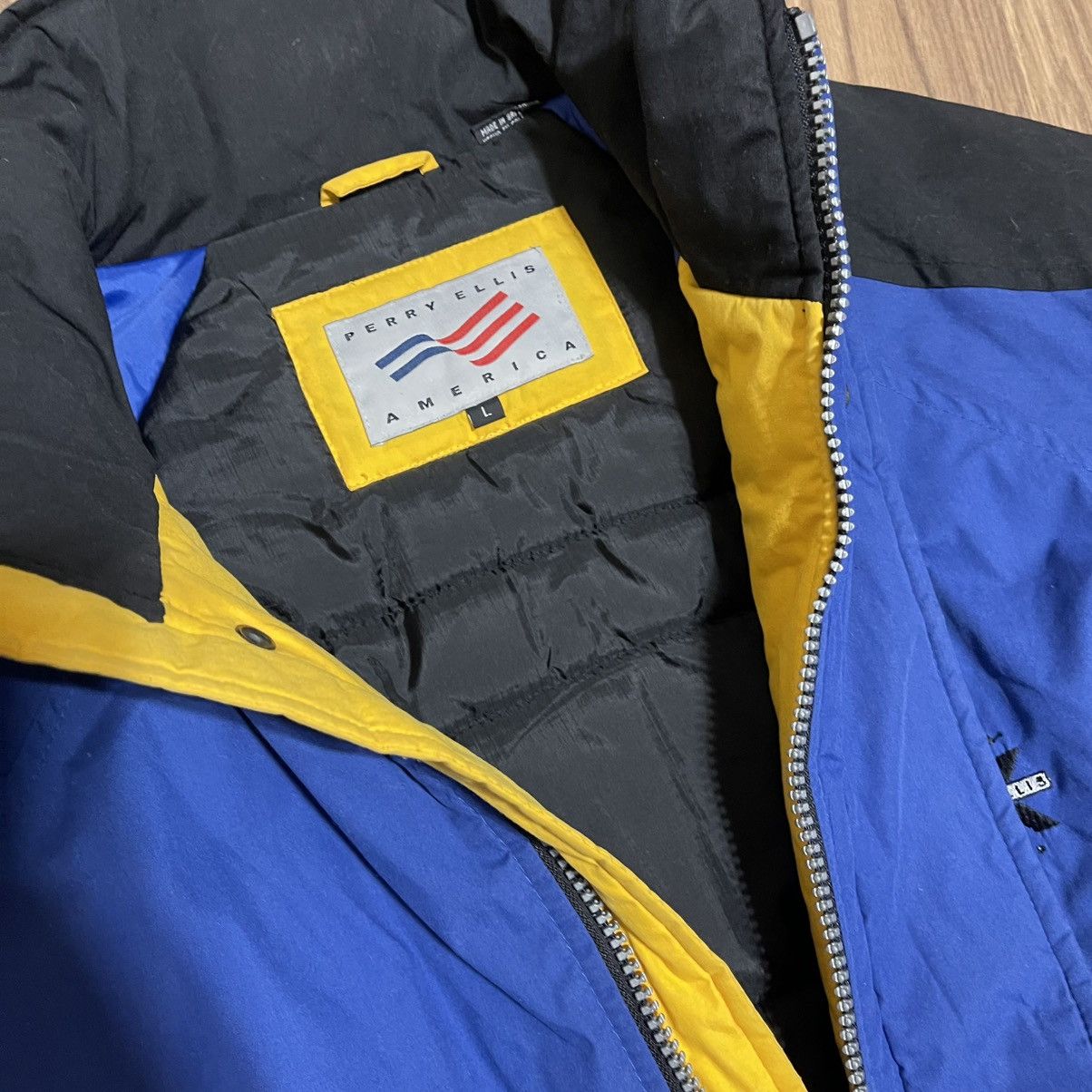 Perry Ellis Rare Vintage Perry Ellis America Puffer Jacket Size US L / EU 52-54 / 3 - 7 Thumbnail