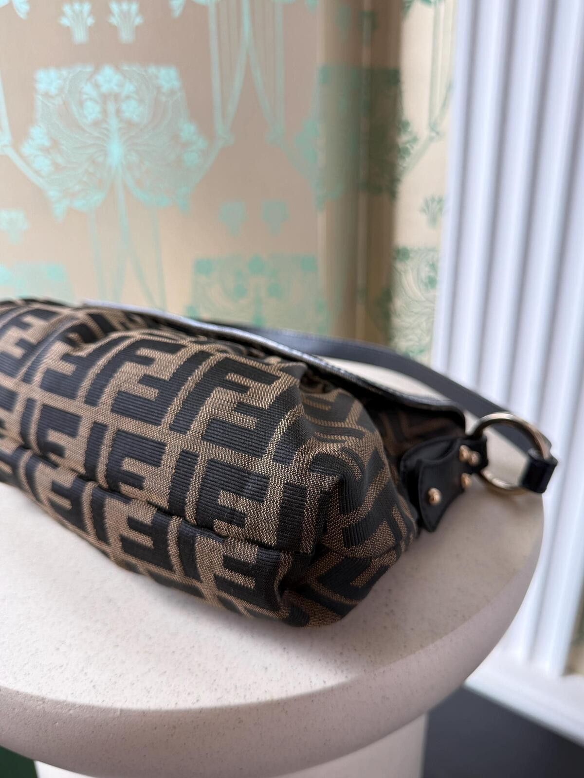 Fendi Vintage Fendi Brown Zucca Canvas and Leather Shoulder Bag Size ONE SIZE - 11 Thumbnail