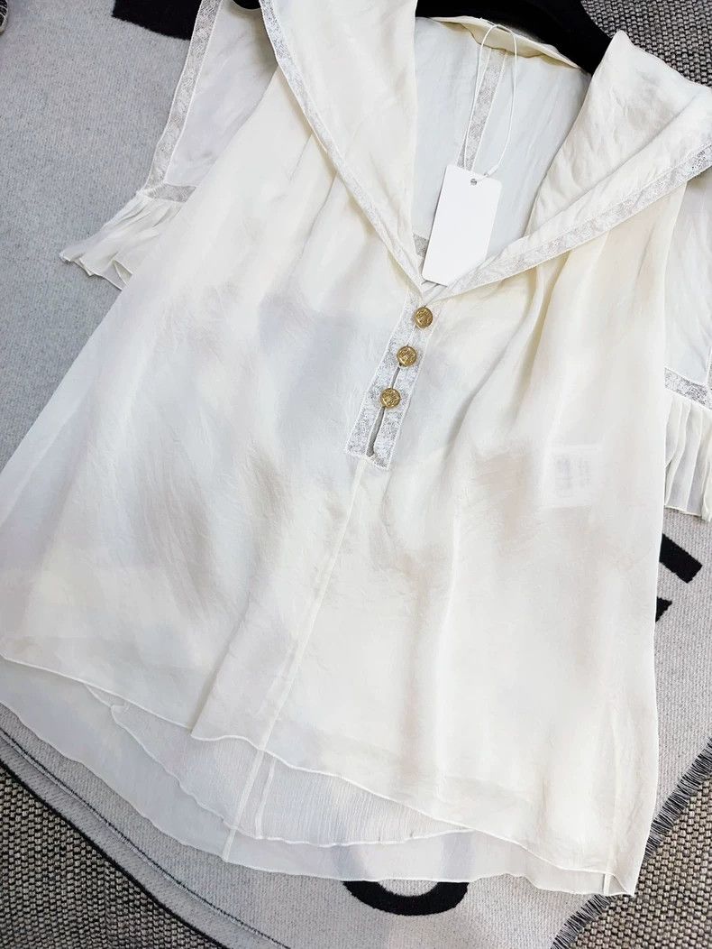 Chanel Chanel White mulberry silk strap vest Size XS / US 0-2 / IT 36-38 - 3 Thumbnail