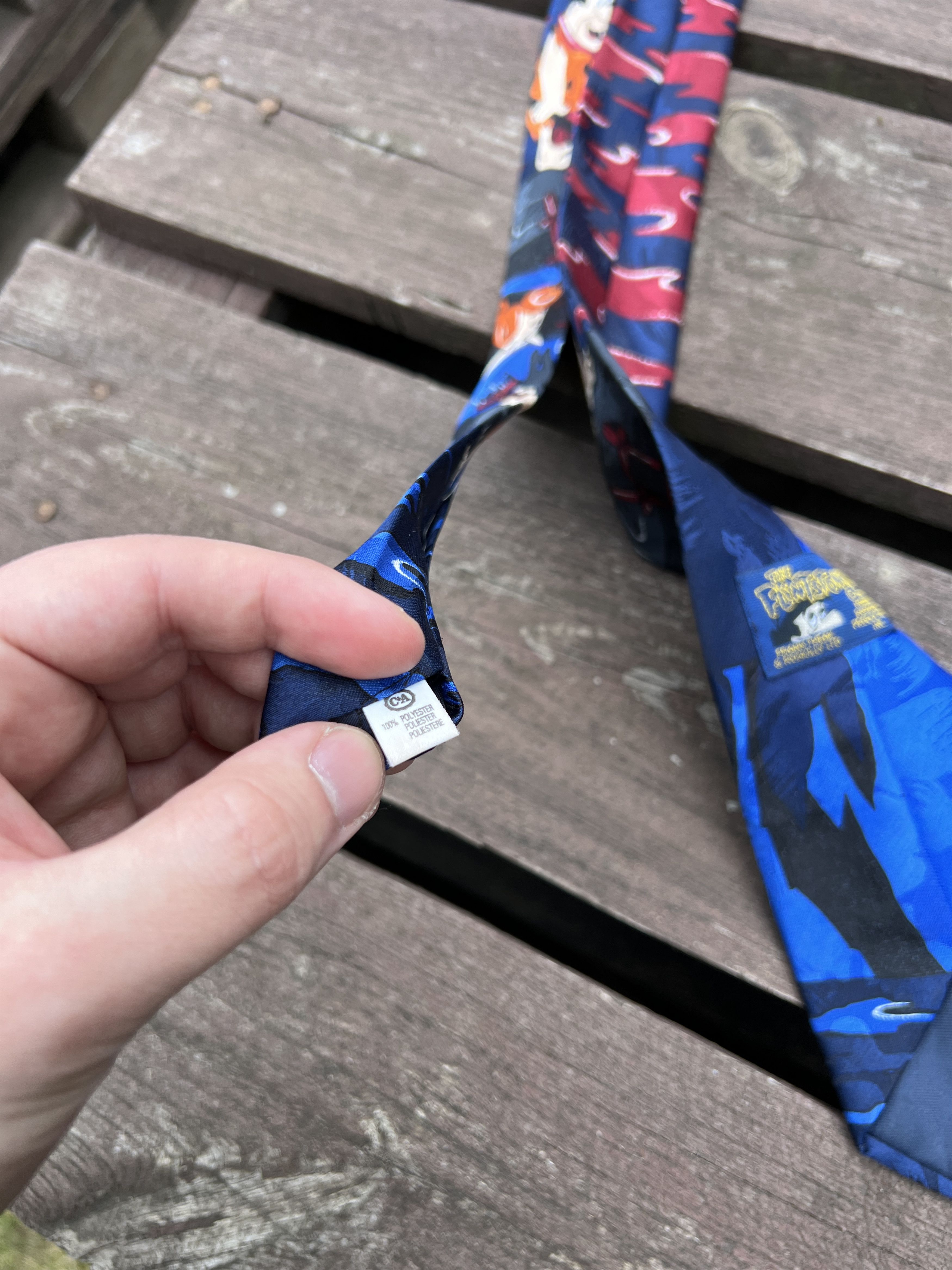 Cartoon Network Vintage 90s Flintstones Cartoon Movie tie Size ONE SIZE - 8 Thumbnail
