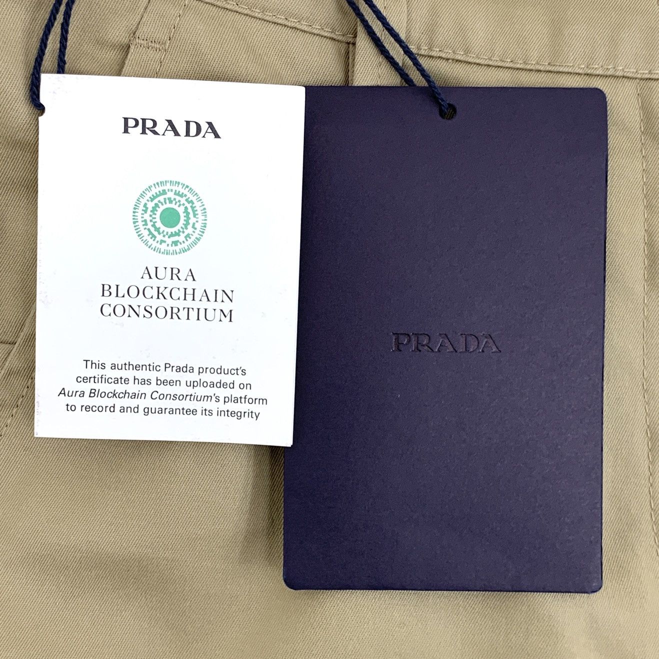 Prada Prada Brown Triangle Logo Cotton Casual Shorts K26WX Size 26" / US 2 / IT 38 - 9 Thumbnail