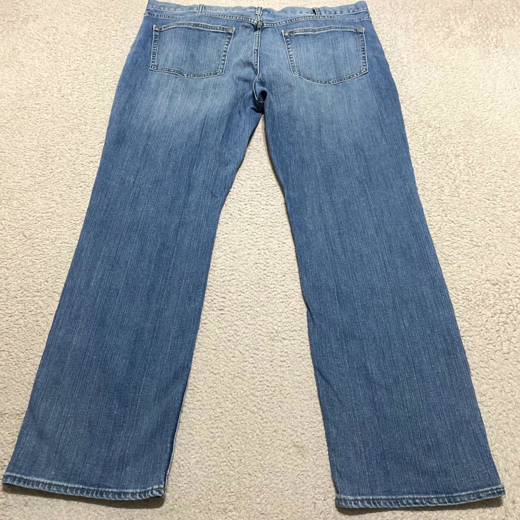 Vintage Urban Pipeline Jeans Men Slim Straight 38x30 Blue Denim Mid Rise Medium Wash 5-Pocket Design Size US 38 / EU 54 - 2 Thumbnail