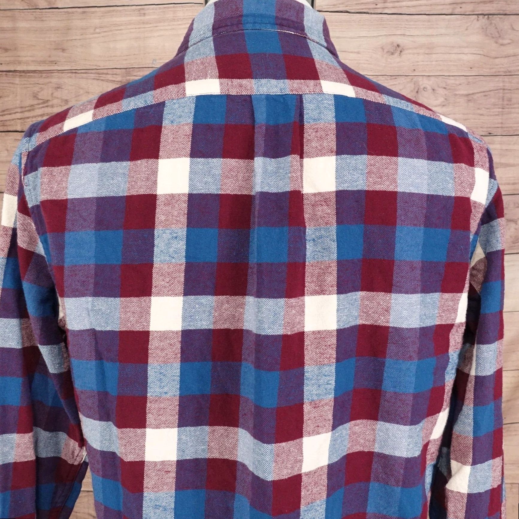 J.Crew J Crew Shirt Mens Medium Red Blue Plaid Flannel Classic Fit Long Sleeve Size US M / EU 48-50 / 2 - 5 Thumbnail