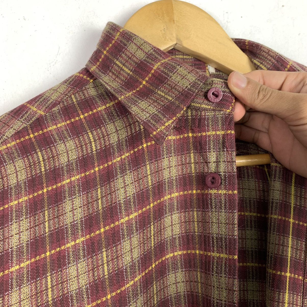 Flannel × Vintage Vintage Flannel Striped Single Pocket Shirt Size US M / EU 48-50 / 2 - 16 Thumbnail