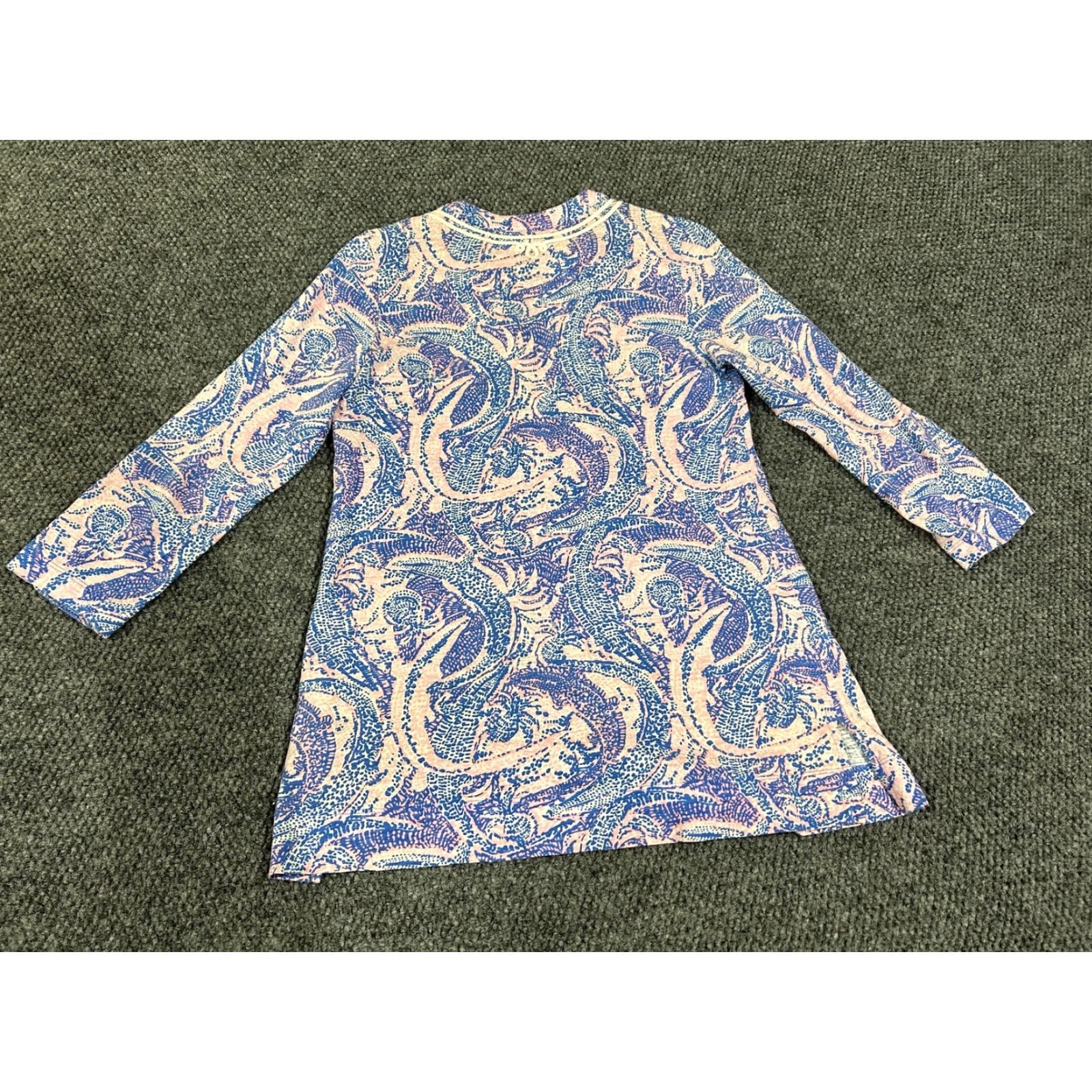 Lilly Pulitzer Lilly Pulitzer Womens Multicolor V-Neck 3/4 Sleeve Top Tunic Blouse Shift M Size M / US 6-8 / IT 42-44 - 7 Thumbnail
