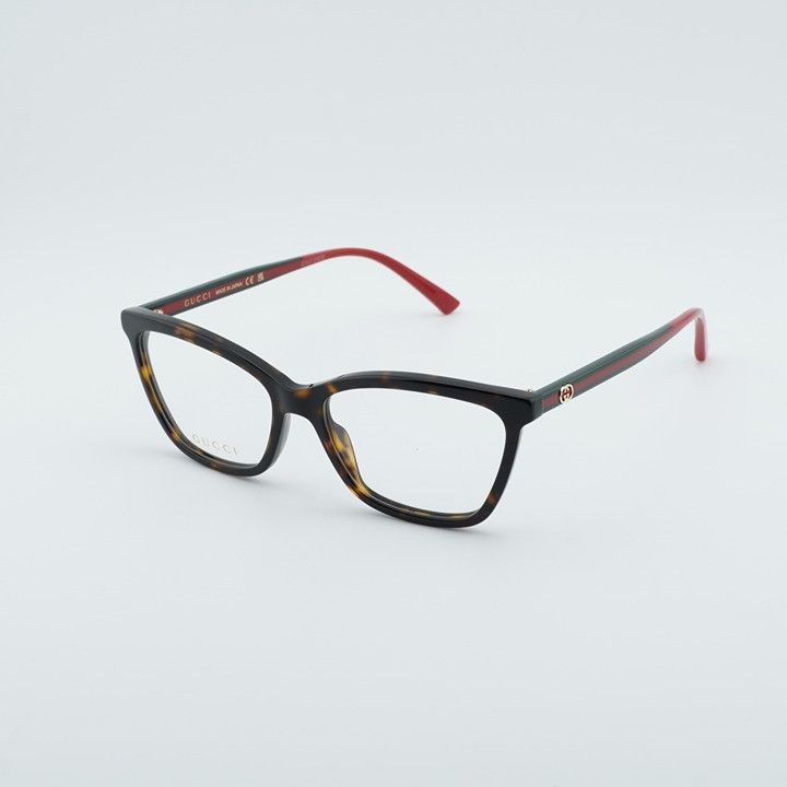 Gucci Gucci GG1989O 002 Square Eyeglasses - Havana 56mm Size ONE SIZE - 1 Thumbnail