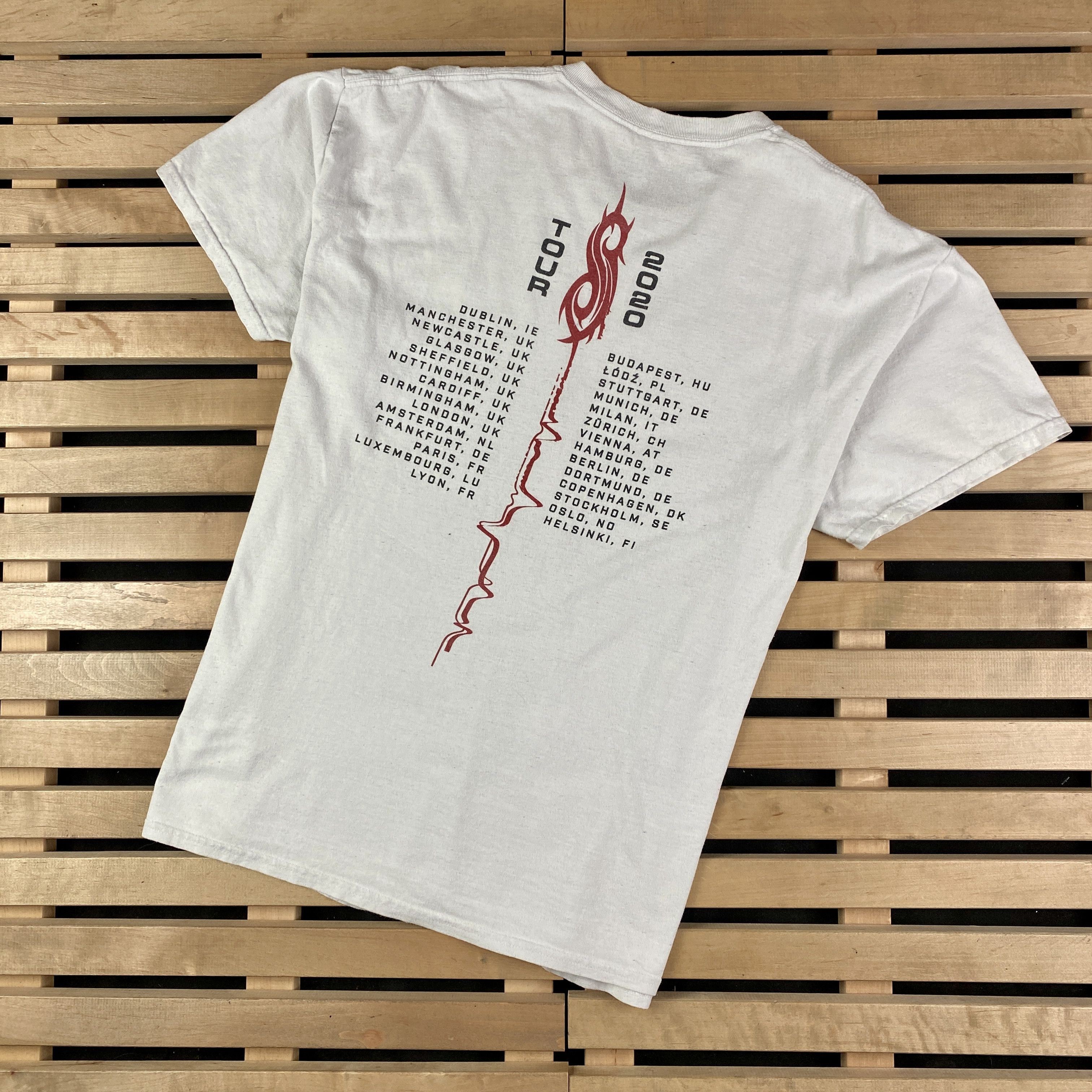 Band Tees × Slipknot × Vintage Men’s Rock T-Shirt Slipknot Tour 2020 Vintage Size XL Size US XL / EU 56 / 4 - 4 Thumbnail
