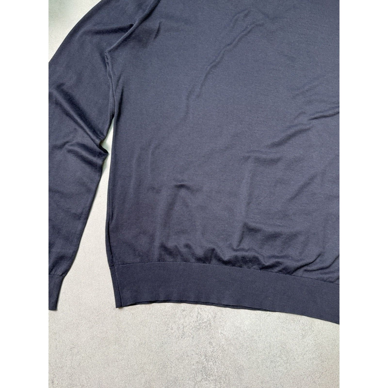 John Smedley John Smedley V Neck Men Sweater Cotton Jumper Pullover Size US L / EU 52-54 / 3 - 18 Thumbnail