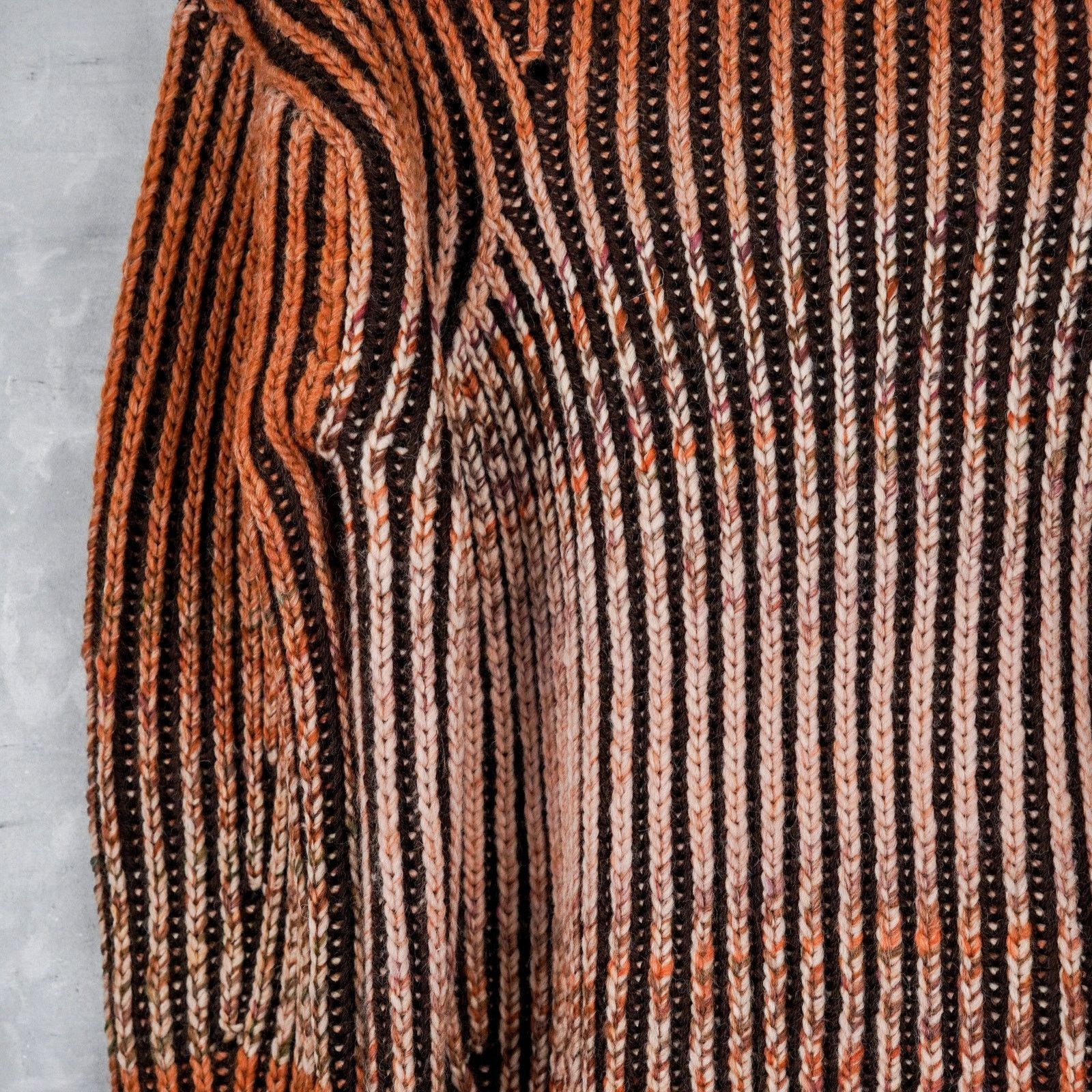 Acne Studios Acne studios brown ribbed knit wool blend jumper sweater Size XXS / US 00 / IT 34 - 6 Thumbnail