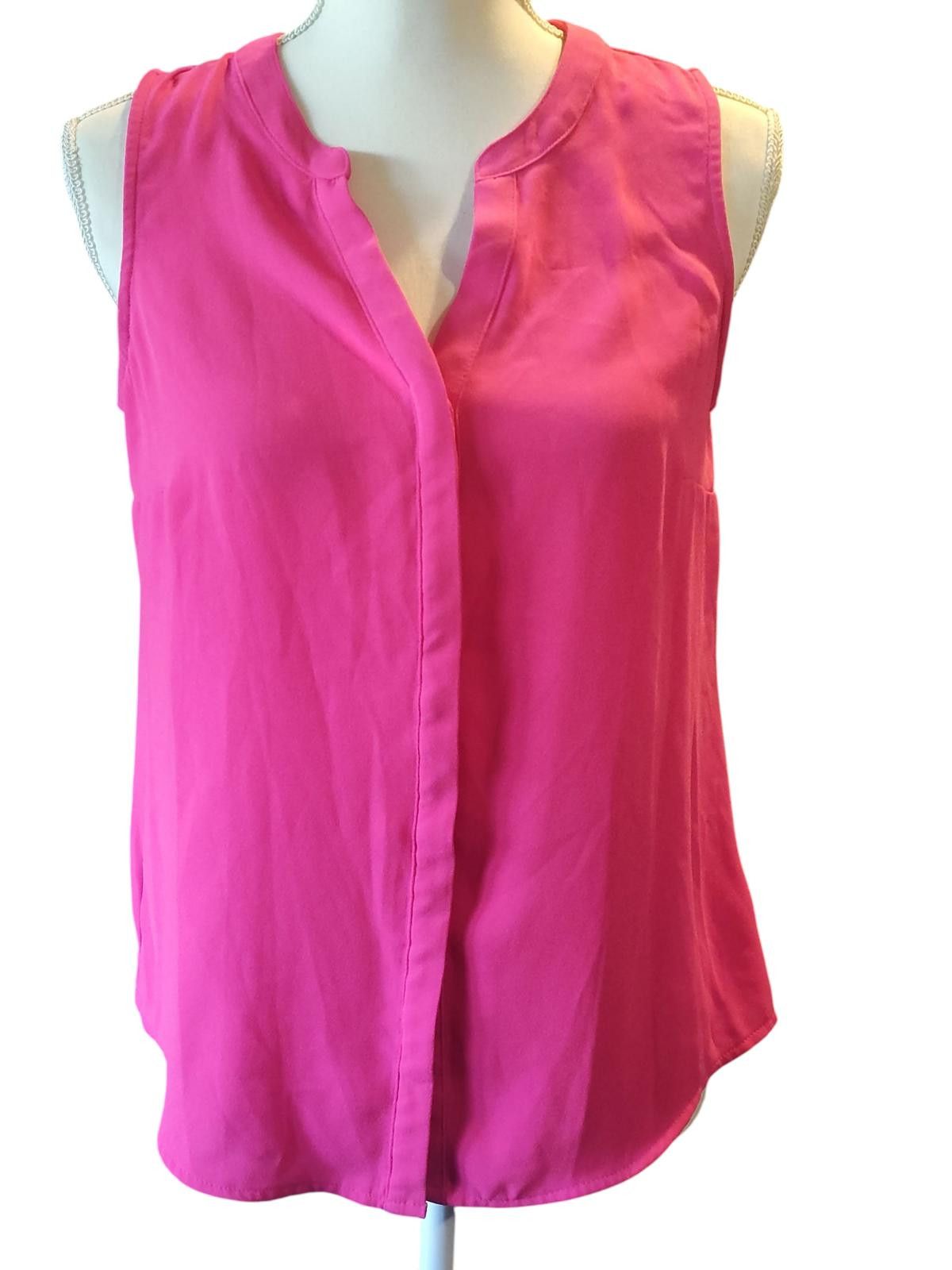 Apt. 9 Apt 9 Essentials Women's Pink Petite PM Sleeveless Blouse Size M / US 6-8 / IT 42-44 - 2 Thumbnail