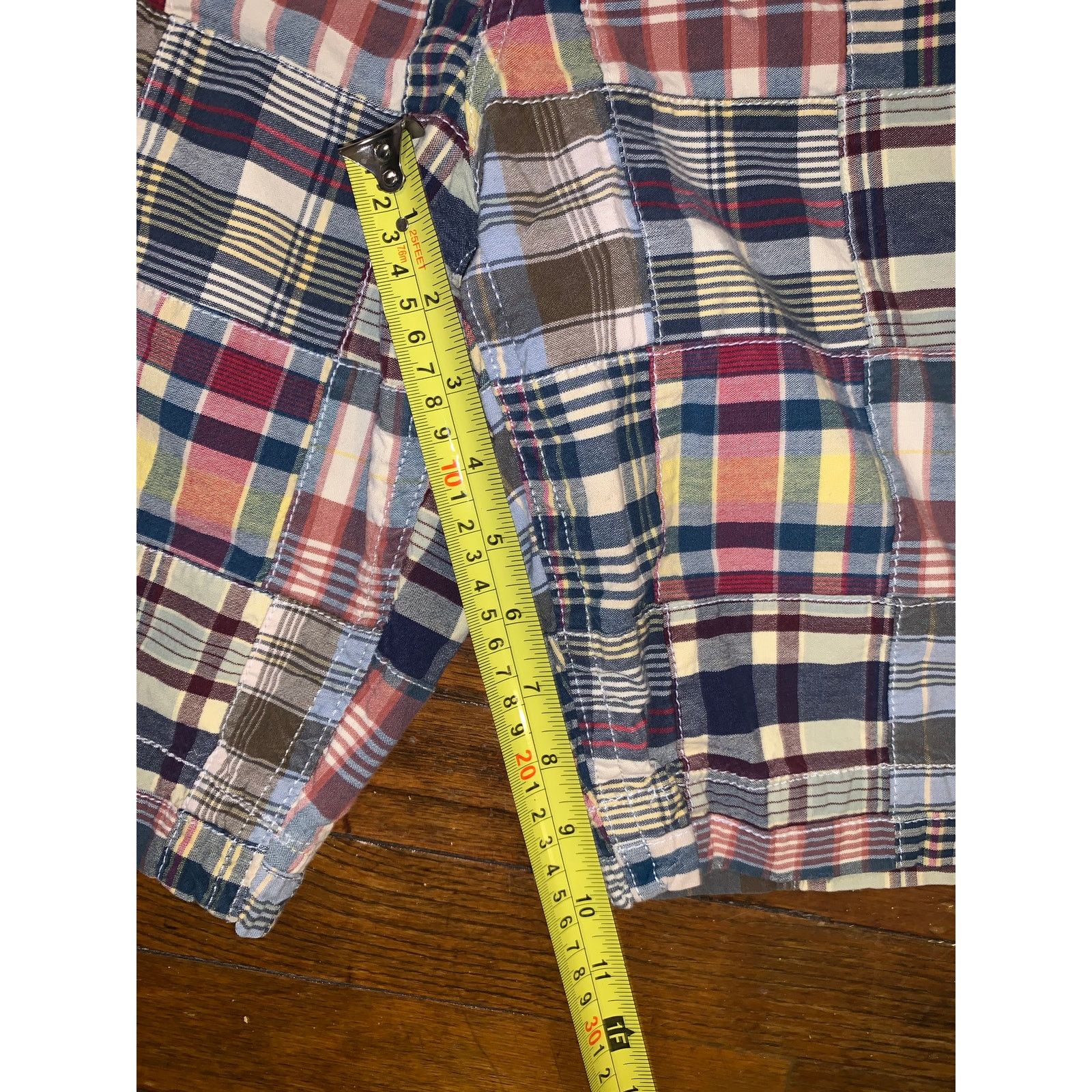 American Eagle Outfitters American Eagle Outfitters Patchwork Madras Shorts Mens 36 Size US 36 / EU 52 - 5 Thumbnail