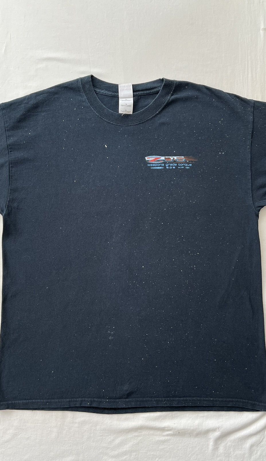 Vintage Vintage 2000s Chevrolet Corvette Z06 505 HP Black T-shirt Size US XL / EU 56 / 4 - 4 Thumbnail