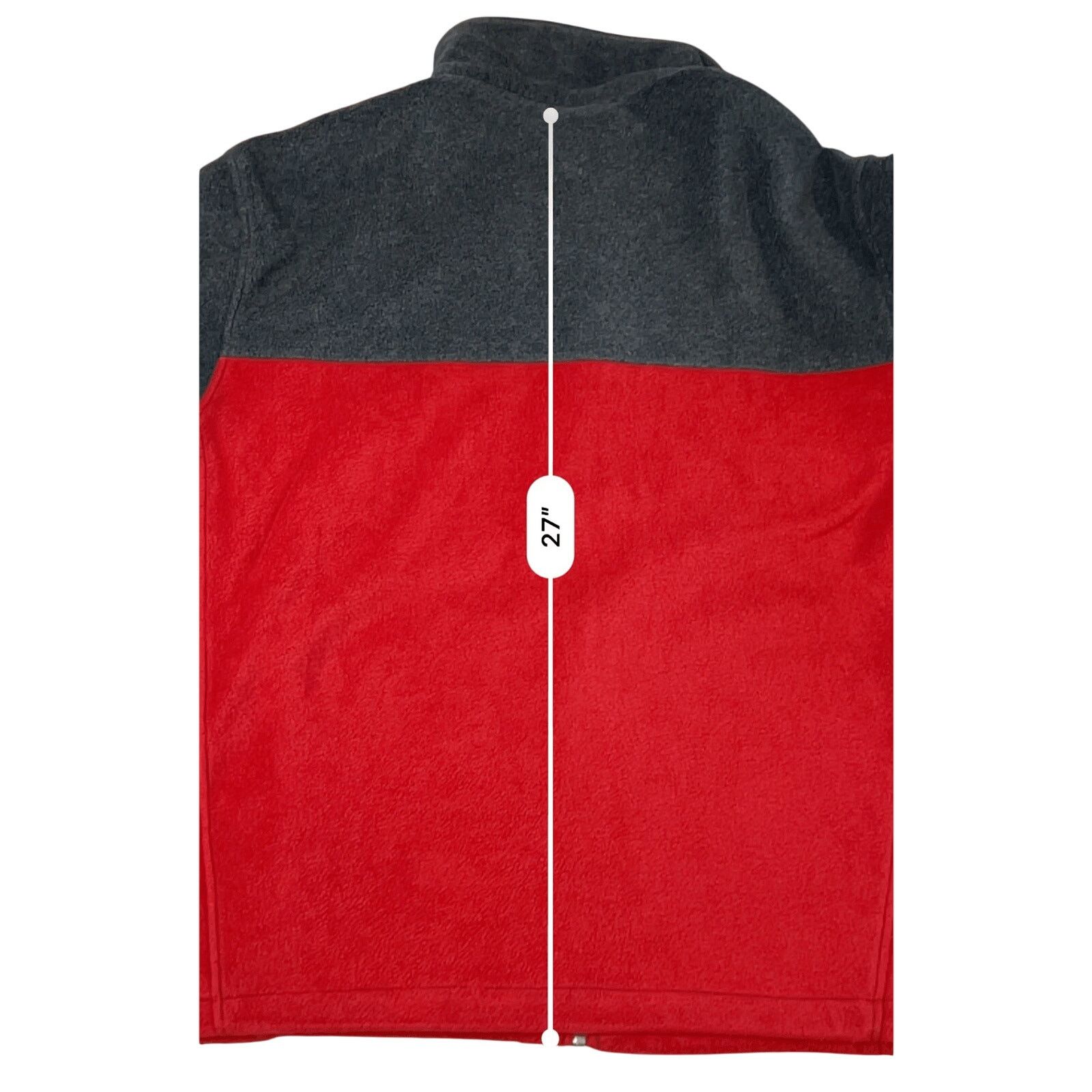 Columbia Columbia Steen Mountain Red Grey Zip Up Fleece Jacket XL Size US XL / EU 56 / 4 - 8 Thumbnail