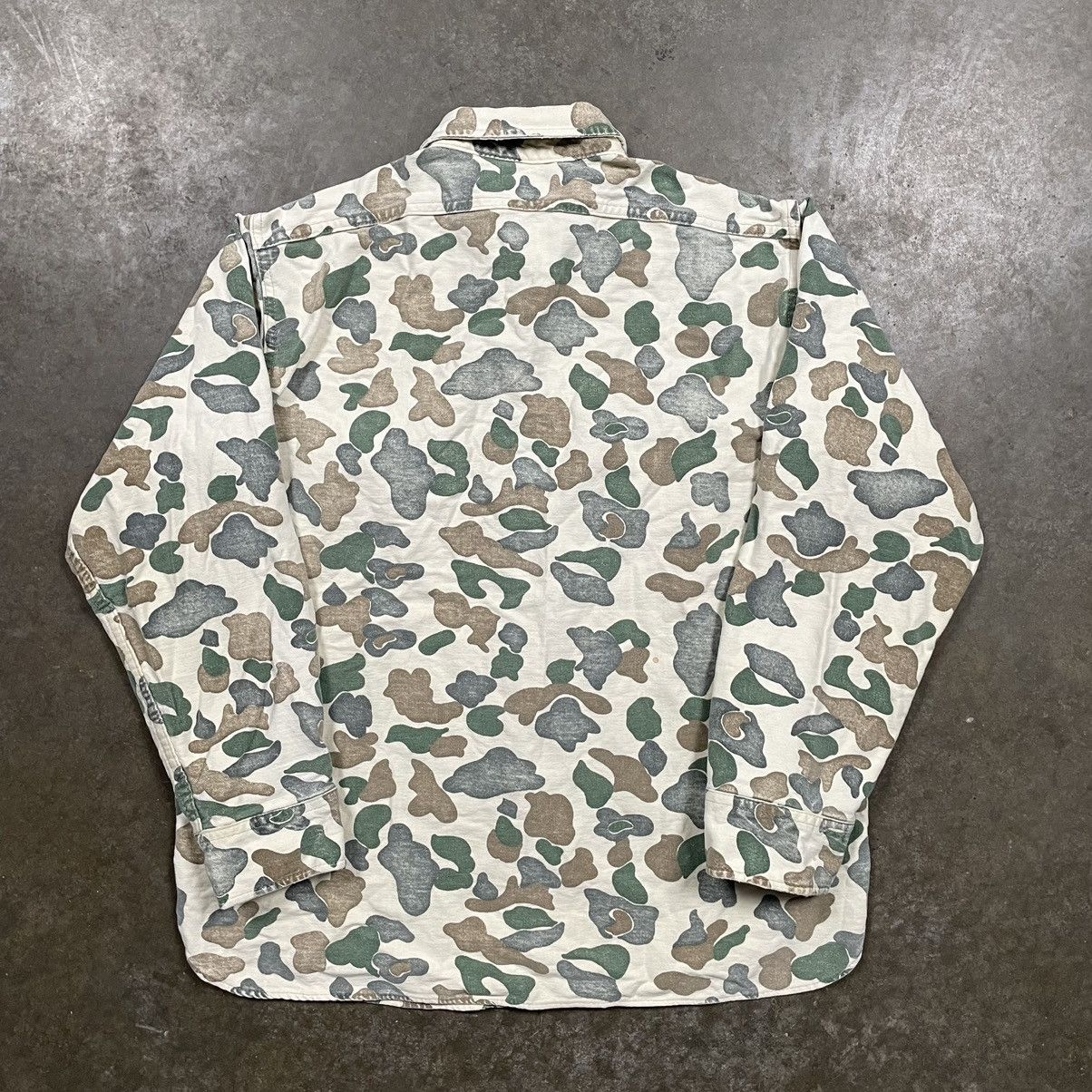 Vintage True Vintage Military Frogskin Duck Camo Button Up 60s 70s Size US L / EU 52-54 / 3 - 7 Thumbnail