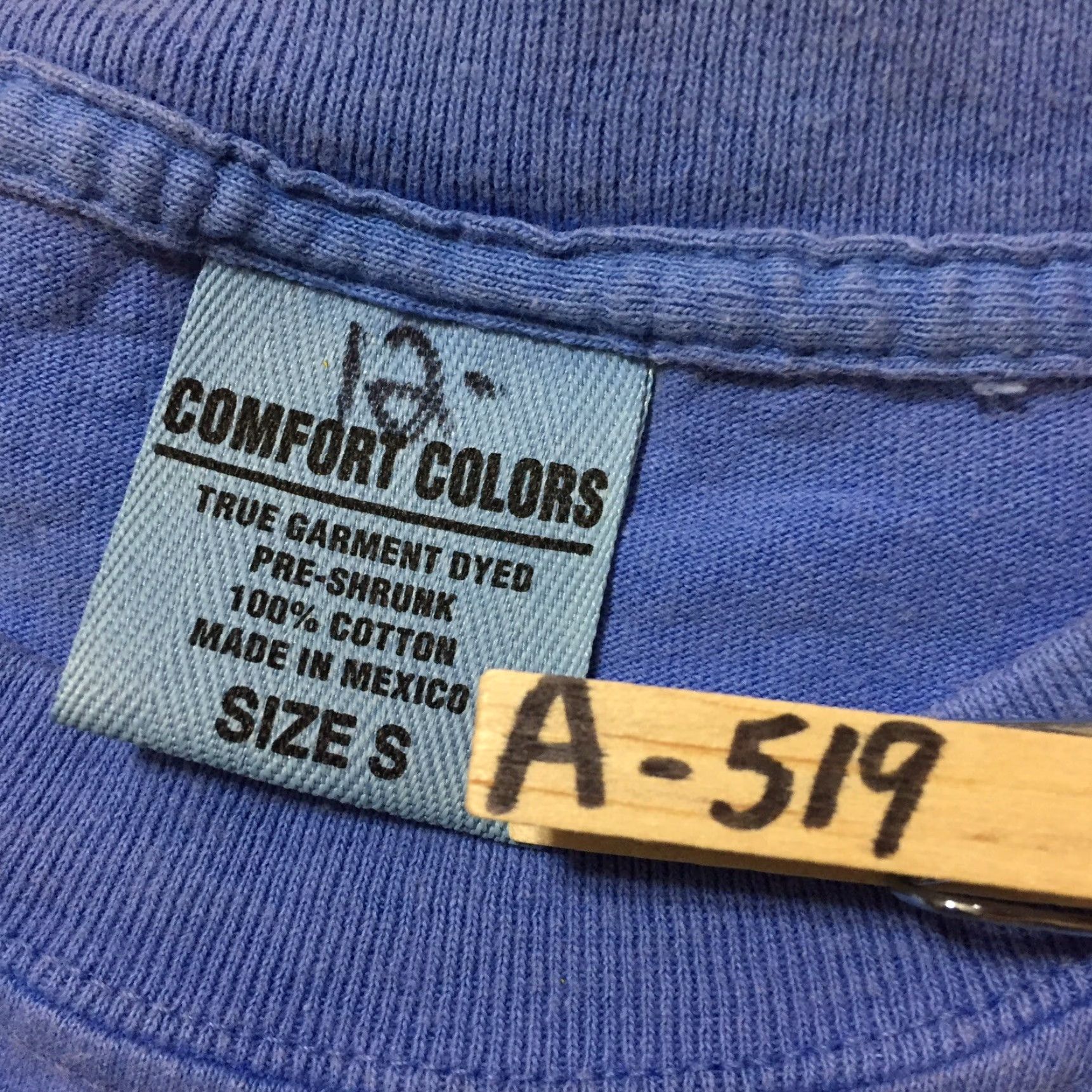 Comfort Colors Comfort Colors Shirt Mens Small Blue Short Sleeve Crew Neck Graphic Size US S / EU 44-46 / 1 - 7 Thumbnail
