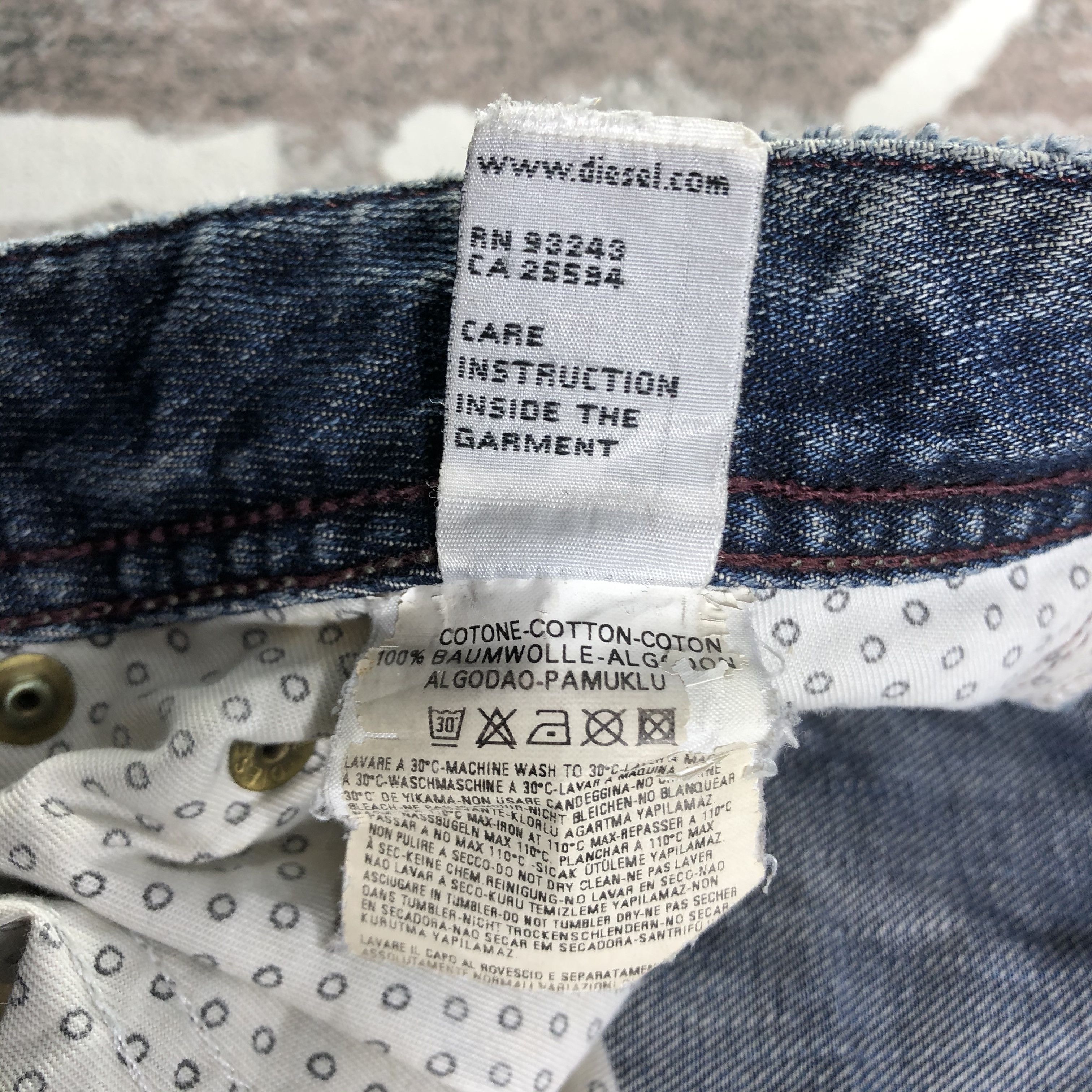 Diesel Diesel Jeans Ripped Denim KJ2412 Size US 30 / EU 46 - 10 Thumbnail
