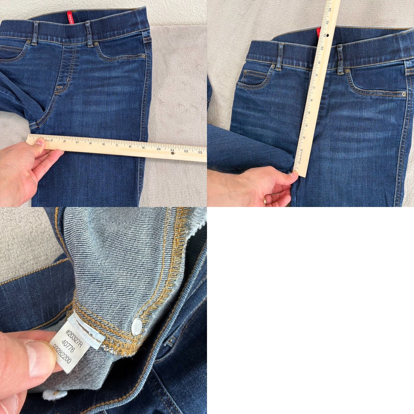 Spanx Spanx Shape Every Wear High Rise Pull On Flare Jeans Women S Blue Midnight Stretch Denim 34in Inseam Regular Size S Size 28" / US 6 / IT 42 - 8 Thumbnail