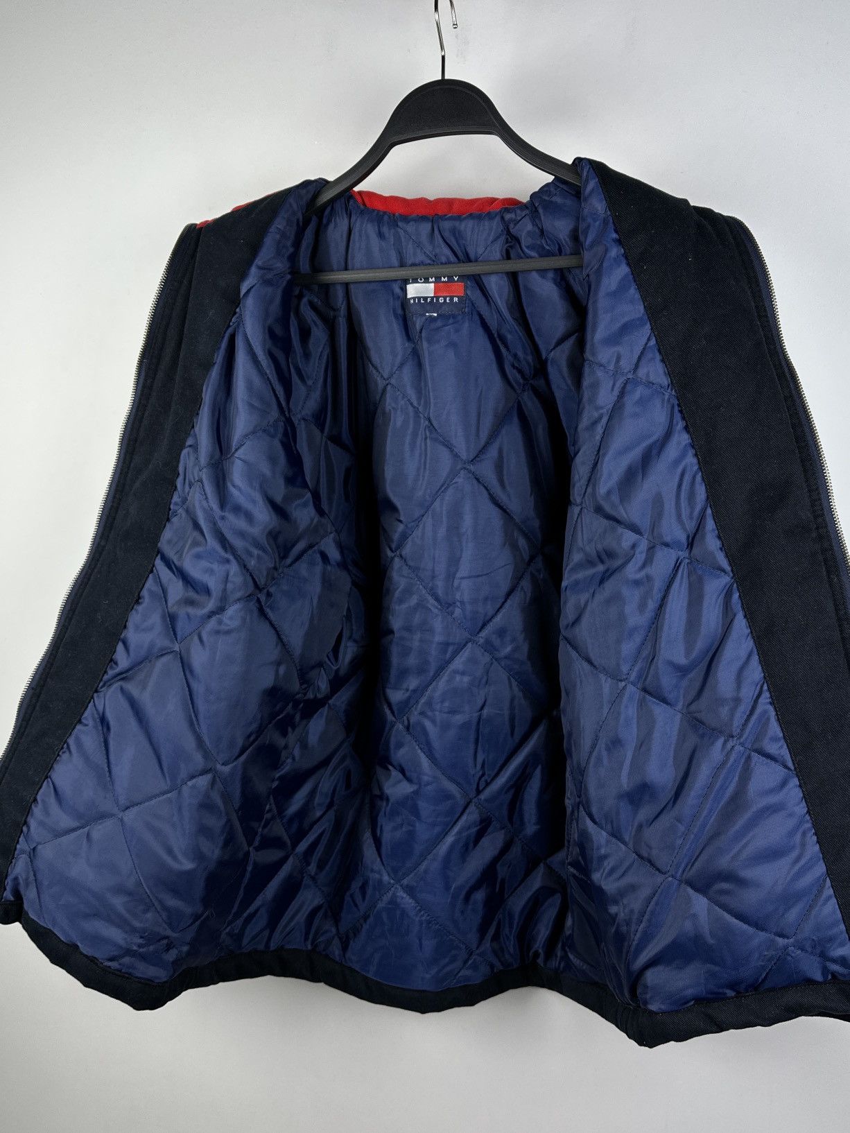 Tommy Hilfiger × Vintage Vintage 90’s Tommy Hilfiger Big Embroidered Logo Jacket Size US XS / EU 42 / 0 - 20 Thumbnail