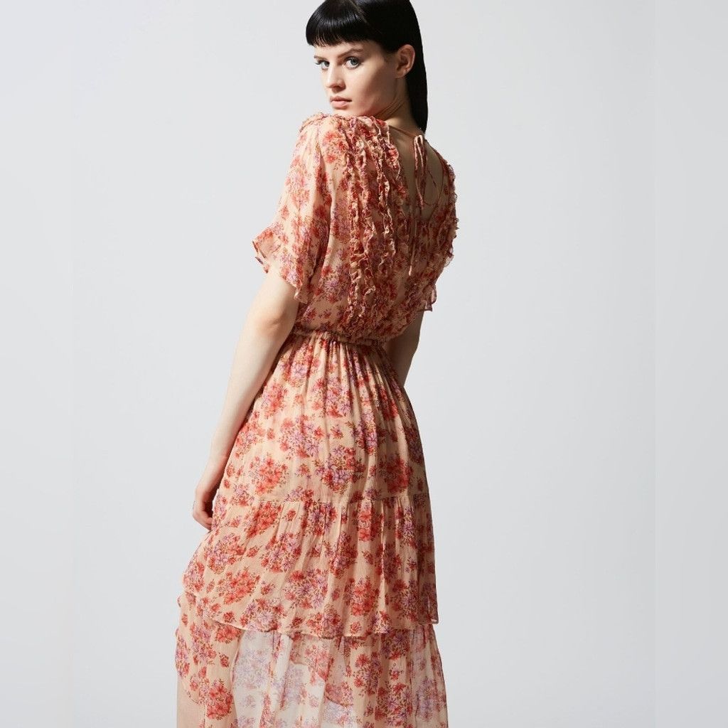 The Kooples The Kooples Vintage Flowers High/Low Dress Size XS / US 0-2 / IT 36-38 - 2 Thumbnail