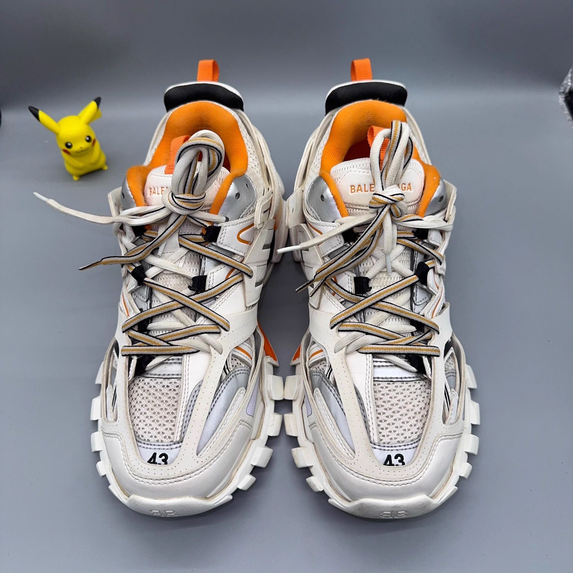 Balenciaga Balenciaga Track White Orange Sneakers Size US 10 / EU 43 - 2 Thumbnail