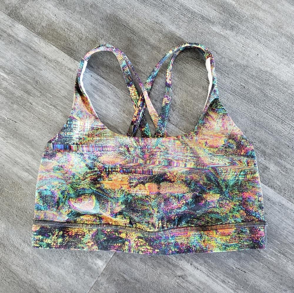 Lululemon Lululemon | Glitch Tapestry StarLight | Energy Sport Bra Size ONE SIZE - 3 Thumbnail