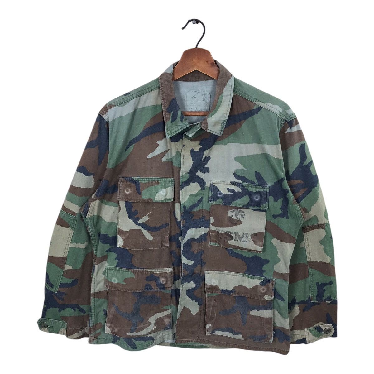 Vintage Vintage Military USMC Camouflage Jacket Size US M / EU 48-50 / 2 - 1 Thumbnail