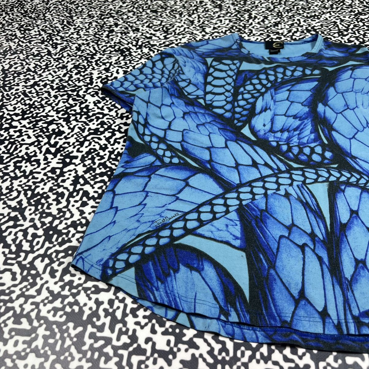 Just Cavalli Vintage Y2K Just Cavalli Abstract Floral Print Luxury Tshirt Size L / US 10 / IT 46 - 9 Thumbnail