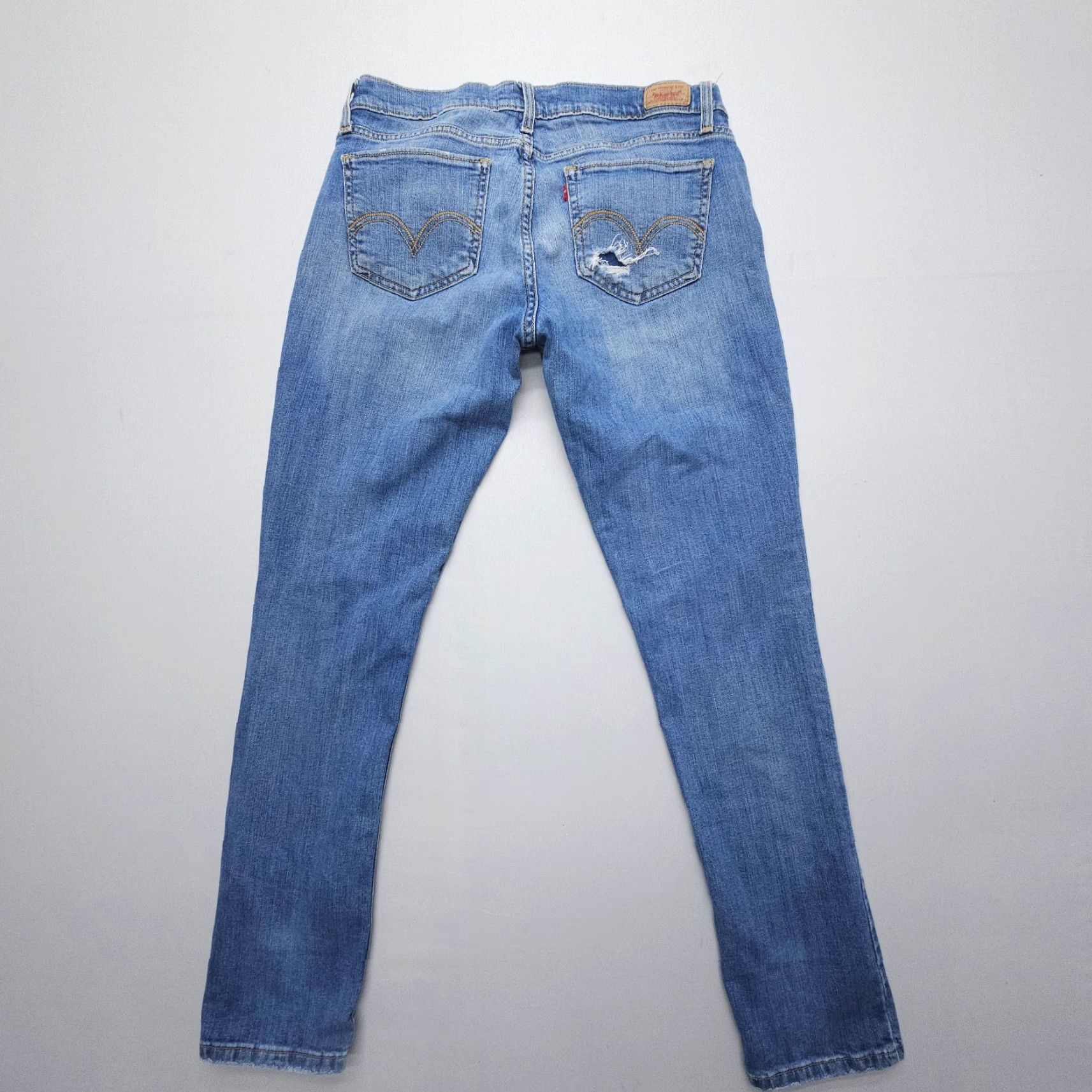 Levi's VINTAGE Levi’s 524 Too Superlow Bootcut Jeans Size 31 x 30 Measured Low Rise Y2K 2000s Levi's 500 Series Bootscut? Size 24" / US 00 / IT 34 - 2 Thumbnail