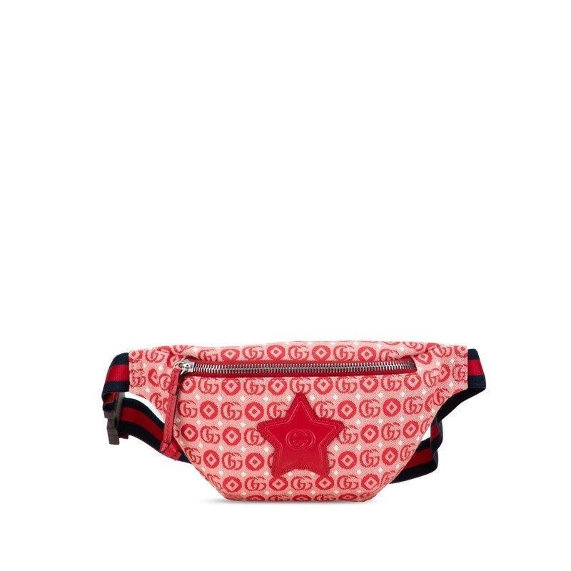 Gucci Gucci Children's GG Logo Star Waist Bag Canvas Leather Belt Size ONE SIZE - 1 Thumbnail